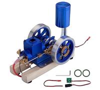 Hit and Miss Engine Model - Motore a combustione interna a benzina raffreddato ad acqua con base per esposizione e raccolta