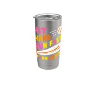 Hit Difficile Run Veloce Girare A Sinistra Baseball Divertente Sport Mamma Pap Bicchiere termico in acciaio inox doppia parete
