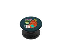 Hit Difficile Run Veloce Girare A Sinistra Baseball Divertente Sport Mamma Pap PopSockets PopGrip Adesivo