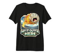 Hit It Outta Here Divertente Baseball Batter Hitter Giocatore Fan Maglietta Premium