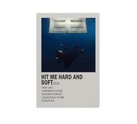 Hit Me Hard and Soft Bil-lie Album Poster minimalista per stanza, decorazione artistica da parete per camera da letto, 30 x 45 cm