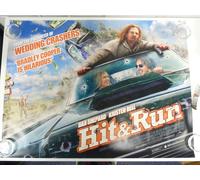 Hit & Run Commedia Bradley Cooper Poster Originale Film / Movie Quad 76x102cm