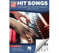 Hit Songs: Super Easy Songbook di autori vari - Spartiti per pianoforte facile con 60 hit pop e rock | Melodia mano destra con nomi delle note e diagrammi degli accordi per mano sinistra