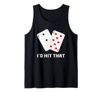 Hit That 11 of Blackjack Card Game Amante Divertente Gioco D'Azzardo Canotta