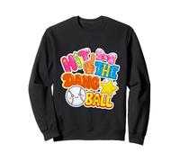Hit The Dang Ball Baseball Carino Retro Vintage Felpa