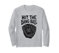Hit The Dang Palla Baseball Mamma papà Maglia a Manica