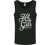 Hit The Gas Motociclista Auto Fan Uomo Canotta Maglia