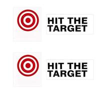 Hit The Target - Set di 2 adesivi da parete per decorare l’ufficio, la casa, il bagno, ecc.
