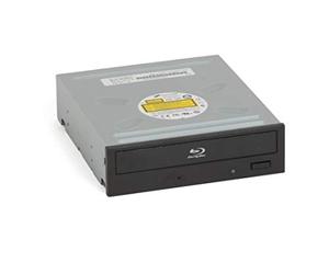 Hitachi-LG BH16 Internal Blu-Ray Drive, BD BD-R BDXL DVD-RW Player/Writer for Desktop PC, Windows 10 Compatible, 16x Write Speed, Bare Drive - Black