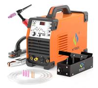 HITBOX 200A 6 in 1 HF TIG AC/DC Saldatrice di Alluminio MMA ARC Argon Preciso Impulso Digitale Saldatore In Acciaio 2T/4T HBT250P 220V