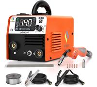 HITBOX 3 in 1 Saldatrice a Filo Continuo No Gas 140A 230V HF LED Saldatrice MIG