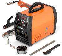 HITBOX Saldatrice a Filo Continuo 200A, 3-in-1 Saldatrice MIG/ARC/LIFT TIG, Inverter Portatile 230V IGBT con Torcia e Filo Ø0,8mm, Ideale per Principianti (HBM1200)