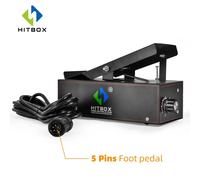 HITBOX Saldatura TIG Pedale a 5 pin Pedale di controllo amplificatore per HBT250P AC/DC CT-520 e altre macchine Interruttore a pedale di controllo torcia 1K