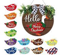 Hitburu Appendino per Porta a Forma di Animale - Magnetici Riutilizzabili per Cambio,Appendiporta in Legno con Forme di Animali - Per Famiglia Amici Uomini Donne Feste Portico Casa Giardino Interno