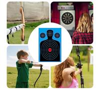 Hitburu Bersaglio di Carta | 10 Pezzi Bersaglio Reattivo 46x30 cm - Set di Carta per Colpi a Scoppio | per Bambini Adulti All'Aperto Cortile Competizione Pratica Allenamento Quotidiano Attività