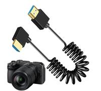Hitburu Cavo Per Monitor E Schermi, Cavo di Supporto ad Alta Velocità per Schermi Monitor, Corda a Molla Estensibile per Supporto in Spazi Angusti per Ambienti Esterni e