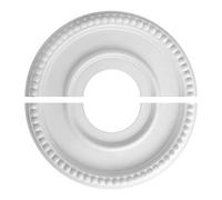 Hitburu Copripiastra Per Plafoniera | Copriventola per Soffitto,Pannello Rotondo Diametro Interno 10cm Esterno 31.5cm per Impianti Sotterranei Scuole Sale Teatro Idraulica Fori Parete