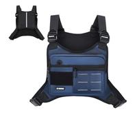 Hitburu da uomo - Regolabile, Capiente Borsa da Esterno con Scomparti | Borsa pettorale | Per la corsa, il viaggio, il trekking, la palestra, la, lavoro