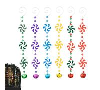 Hitburu di Zucchero per Albero di Natale - Colorate Realistiche Da Appendere | Pendenti in Acrilico a Forma di di Zucchero per Alberi di Natale | Per Giardino Caffè Mensola Davanzale