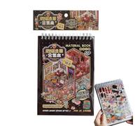 Hitburu Libro Di Scene Con Autoadesivi Per Stanze - Adesivi Miniatura 3D Case Spaventose Per Adulti | Collezione Decalcomanie Decorative per Casa Viaggio Scrapbooking - Halloween Giorno dei Bambini