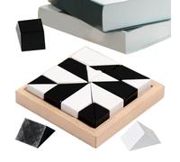 Hitburu Nascondino per Bambini, Puzzle 3D con Vassoio a Nascosti, Giocattolo per Abilità Logiche Giochi da Scrivania per Bambini in Età Prescolare