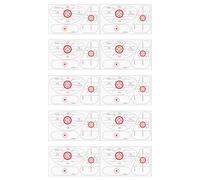 Hitburu Nastro Adesivo Per Colpi Di Golf - 10 Fogli con Guide per il Colpo,Per L'Allenamento Con Il Driver Da Golf - Per Le Atlete Donne Che Eseguono Lo Swing Per Gli Sport Indoor E Outdoor