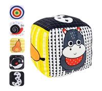 Hitburu Palline a sonagli per, Palline a sonagli - Palla a sonaglino in tessuto da afferrare a mano - Palline colorate per bambini, palla sensoriale con etichetta facile da afferrare con campana,