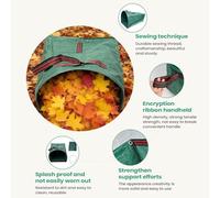 Hitburu Per Rifiuti Del Giardino, Cestino Porta Della Spazzatura Grande E Resistente, Riutilizzabili Da Prato E Foglie Pieghevoli, Per L'Esterno Il Campeggio Il Giardinaggio L'Edilizia La Casa E