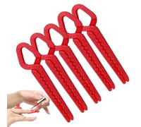 Hitburu Protettore Cutaneo per Smalto - 5 Pezzi Clip Manicure - Guaine Riutilizzabili Stampa 3D per Manicure Pedicure Casa Salone Feste Utilizzo Quotidiano French Tip