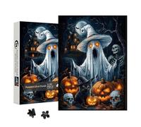 Hitburu Puzzle Horror Per Adulti,Puzzle Halloween - Gioco Gotico Con Fantasmi Per Tutta La Famiglia