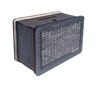 Hitburu Scatola Per Risparmiare Denaro | Contenitore in Legno Vintage Riutilizzabile | Salvadanaio Per Il Risparmio Delle Monete | Per Scrivania Comodino Testata Del Libreria Ragazze Ragazzi Donne