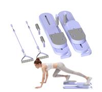 Hitburu Tavola Pilates per Donna | Set Riformatore Pilates a Tipo Scindibile | Attrezzatura Fitness Multifunzione Per Addominali Gambe Braccia