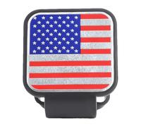 Hitch Cover - American Flag 2 Inch Trailer Plug Insert, Patriotic Receiver Tube Cap, Rustproof PVC Tow Hook Protector, Heavy Duty Hitch Cover Plug | Decorative Auto Accessory for Trucks SUVs RVs Campe