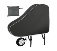 Hitch Cover Waterproof, Resistant Trailer Jack Protector, Non Woven Fabric Guard, Heavy Duty Weatherproof Shield for Outdoor, Camping, Parking Lot, Road Trip, Backyard, 35.43x24.41x5.91 Inches