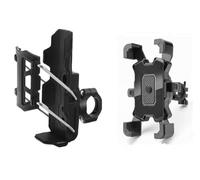 Hitchuey Set portabevande e supporto per telefono, portabevande per bottiglie d'acqua grandi da 1,26 a 3,15 pollici, supporto girevole a 360° per telefoni di grandi dimensioni da 4,8 - 6,8 pollici