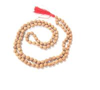 Hitech 108 perline Rudraksha Japa Mala - 91,4 cm di lunghezza - Dimensioni delle perline: 8 mm (preghiera per meditazione), preghiera di guarigione mala, OM AUM attraverso la meditazione.