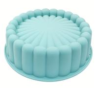 Hitefu Stampo per torta Charlotte in silicone, antiaderente, rotondo, per formaggi, cioccolato, brownie e torte (20 cm)
