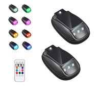 HItianya 2026 New Solar Car Roof RGB Strobe Light, No Drill Solar Powered Cab Lights with Remote Control & 8 Colors, Wireless Waterproof Smart Sensing Marker Light for Truck, SUV, Rvs (5)
