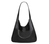 HItianya Borsa Ooomay, Borsa Tote in Pelle Vegana, Borsa a Tracolla Ooomay, Impermeabile, Grande Capienza, Borsa Tote da Donna Morbida, Vintage Casual Semplice, Ideale per l'Uso Quotidiano (Black)