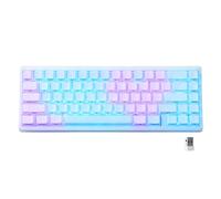 HITIME XVX M67 Tastiera wireless 60% per cento, tastiera topografica da gioco QMK/VIA, tastiera meccanica a tre modalità Thocky cremosa, montaggio con guarnizione sostituibile a caldo, tecnologia RGB