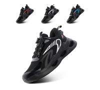 Hitmars Scarpe Running Uomo Sneakers Uomo Scarpe da Ginnastica Leggere Traspiranti Correre Jogging Tennis Outdoor Fitness Nero 39