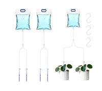 Hitopin 5,2L Sacchetti per Irrigazione, 3 Pezzi Dispositivo Irrigatore con Flusso Regolabile, Sacchetti per Irrigazione a Goccia, Con Ganci e Valvole di Flusso Regolabili, per Piante Esterno Giardino