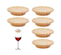 Hitopin 6 Pezzi Topper per Bicchiere da Vino, Topper per Salumi in Bicchiere da Vino, Tagliere per Salumi in Bicchiere da Vino, Topper per Salumi in Vetro da Vino, per Bicchiere di Vino