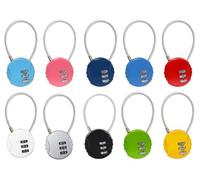 Hitopin Lucchetti per Bagagli, Lucchetto Valigia Aereo, Combinazione 3 Cifre Serratura, Lucchetto Combinazione Viaggio 3 Cifre, per Bagagli Armadietto Viaggio(10 Pezzi)