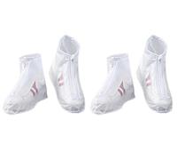 Hitopin Sovrascarpe Riutilizzabile, 4 Pezzi Copriscarpe Impermeabili con Cerniera, Sovrascarpe Riutilizzabile, Copriscarpe Impermeabili, per Pioggia Strade Fangose Copriscarpe Pioggia Ciclismo