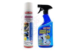 Hitopseller® KIT PULIZIA AUTO schiuma pulisce igienizza TESSUTI IDROSTOP spray impermeabilizzante ANTIPIOGGIA capote tettino barca