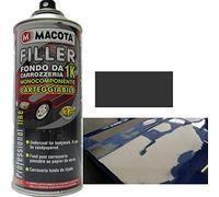 HITOPSELLER® MACOTA FILLER FONDO RIEMPITIVO DA CARROZZERIA 1K GRIGIO SCURO 400 ML VERNICE SPRAY MONOCOMPONENTE CARTEGGIABILE AUTO MOTO CAMPER PROFESSIONALE CARROZZIERE