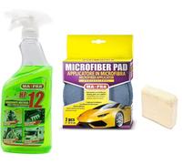 HITOPSELLER MAFRA MICROFIBER PAD PER LUCIDATURA E RIFINITURA + HP12 SGRASSATORE MULTIUSO POTENTE PER PULIZIA DEL MICROFIBER PAD + SPUGNETTA IN PELLE IN OMAGGIO