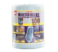 HITOPSELLER MAFRA - Multiroll All Purpose Microfiber, 100 Panni Pretagliati 260x40 cm, Riutilizzabili, Alta Assorbenza e Delicatezza, Ideale per Auto, Moto, Officina, Pulizia Professionale e Casa