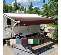 HITORHIKE Tessuto di ricambio per tende da sole per camper, in vinile di alta qualità, 1000D, universale, 12-22 m, testato a freddo a -31,7 °C, tessuto di ricambio per tende da sole (45,1 cm, colore bordeaux)